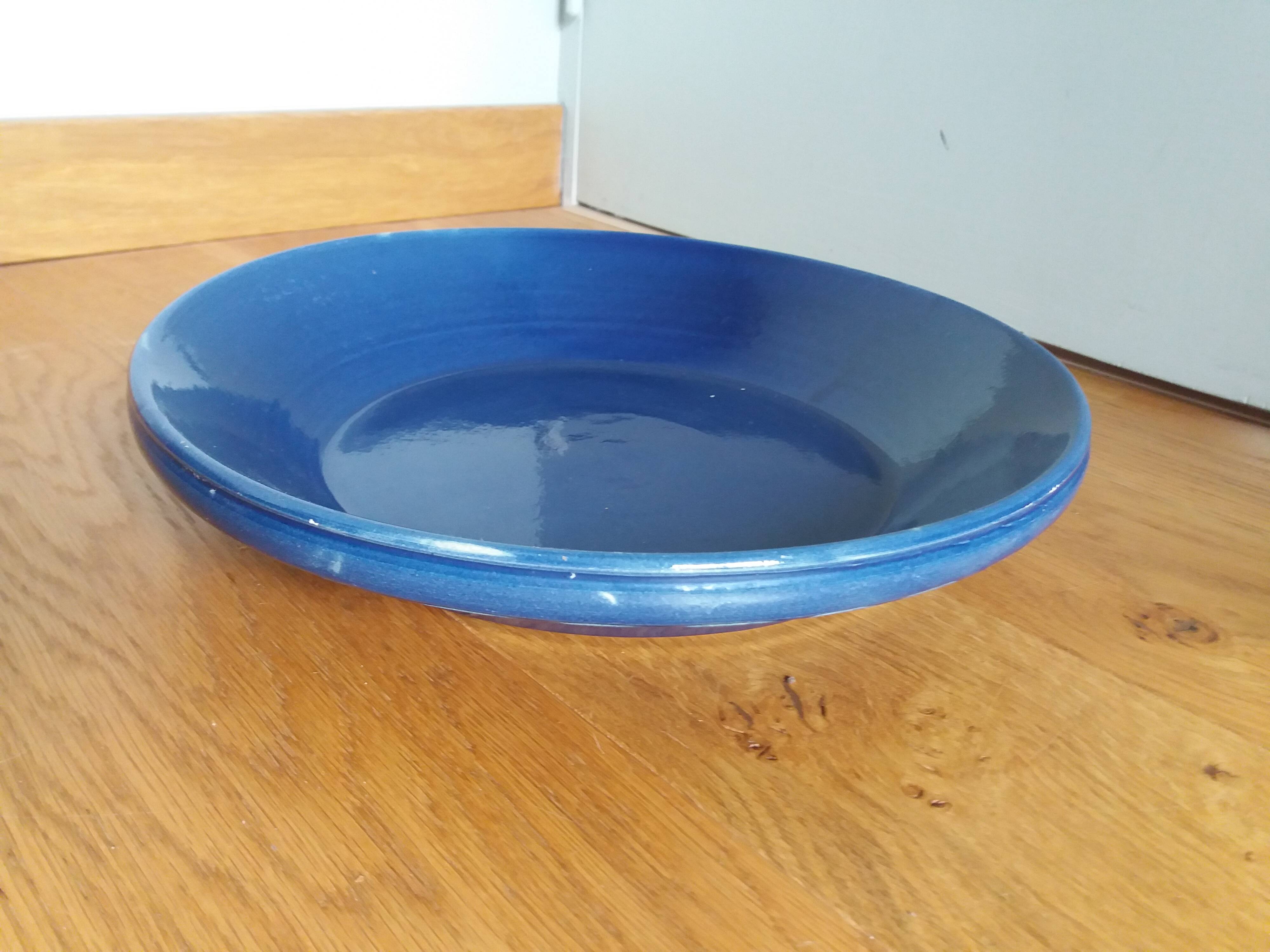 Plat saladier céramique artisanale 34 cm