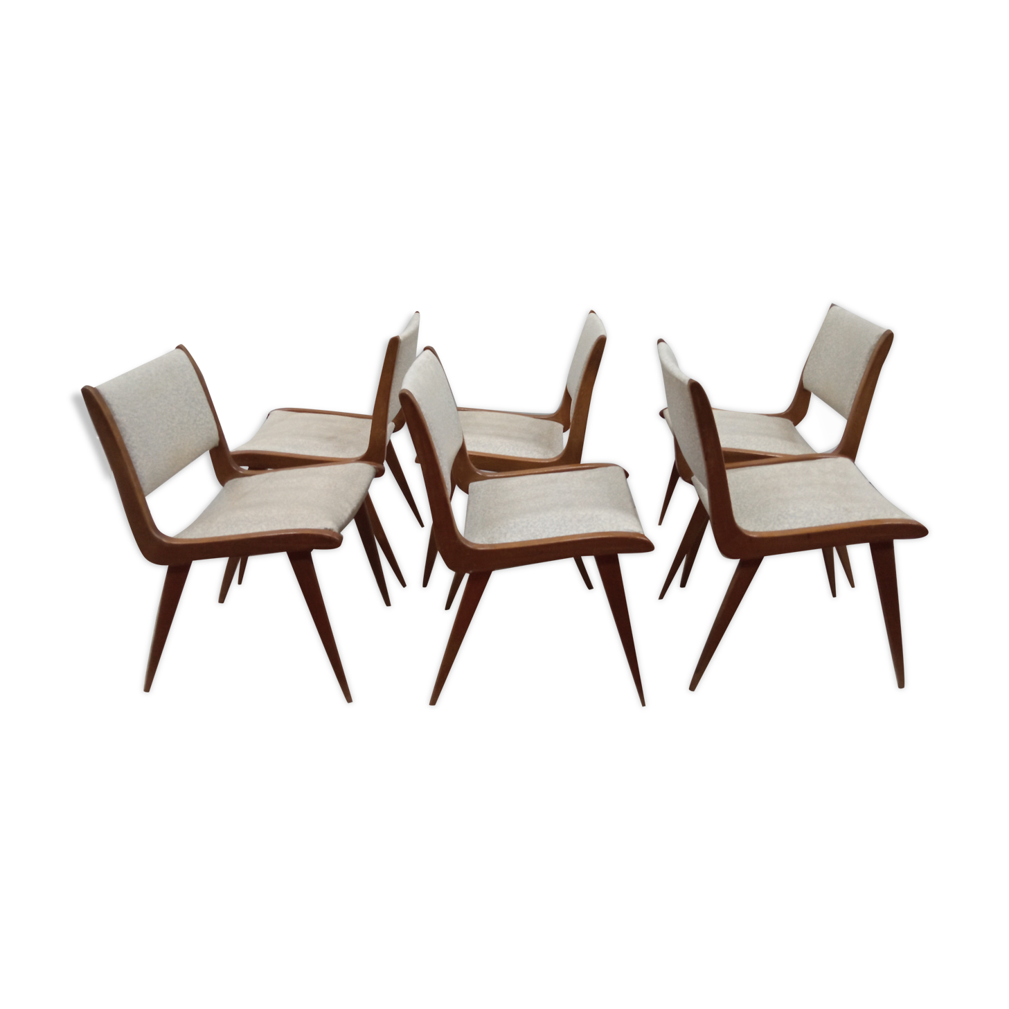 6 compass foot chairs