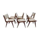 6 compass foot chairs