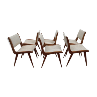 6 compass foot chairs