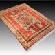 Tapis d'orient kazak afghan – noué main : 127 x 170 cm