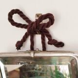 Miroir de barbier biseauté mural  17,5 cm x 11,5 cm