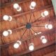 Lustre en acier italien de cru