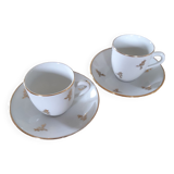 Porcelain cups and sub-cups