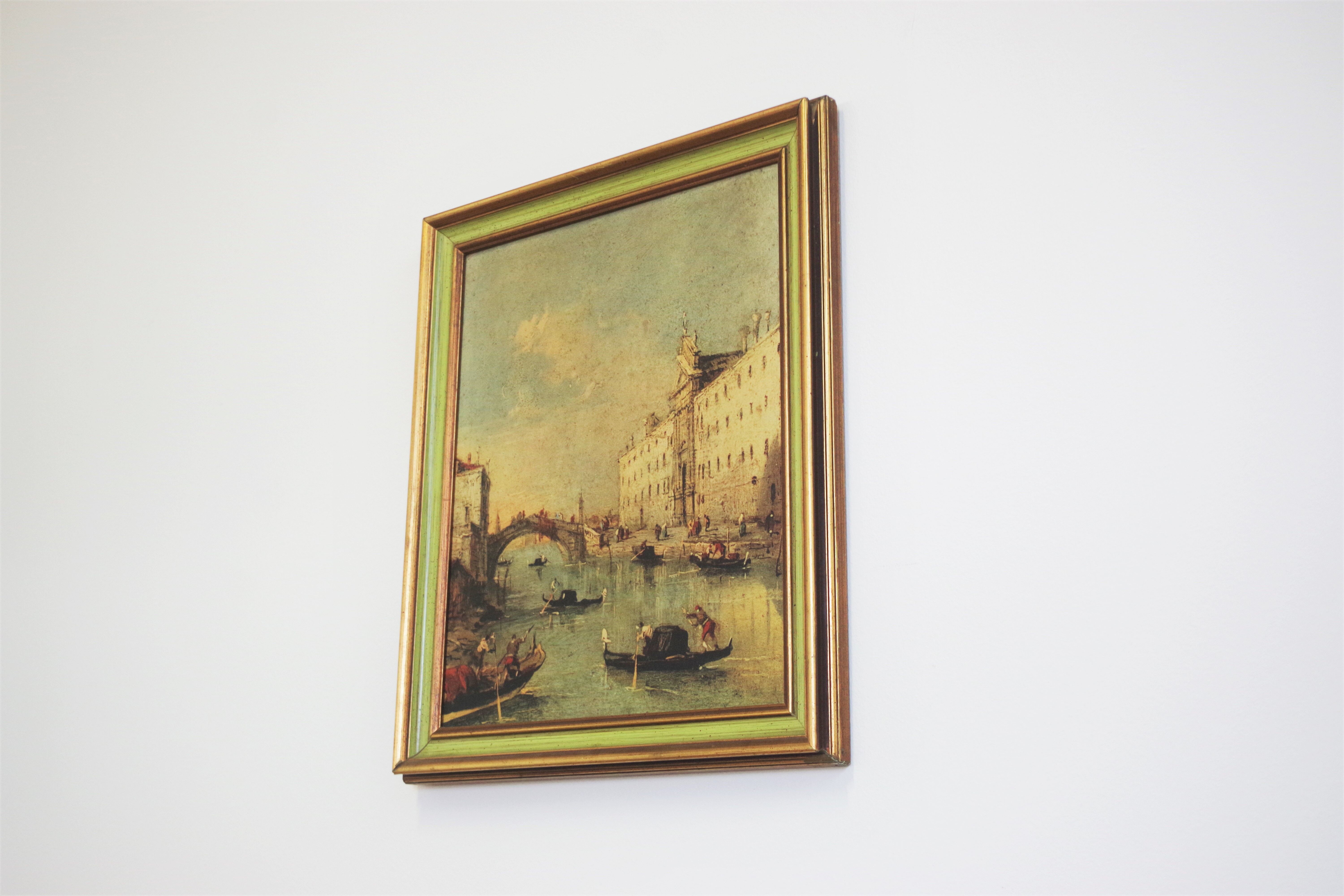 Paysage représentant Venise, années 1960, ensemble de 2