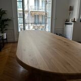 Solid oak dining table