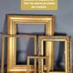 Old frame carved wood gilding original 72x53 foliage 65.5x46.4cm SB