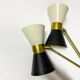 Italian articulated double wall light from the 50s