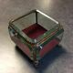 Art Deco jewelry box in beveled glass