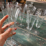 8 champagne flutes RGR