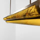 Vintage French large pendant lamp 'marble look Art Deco style'