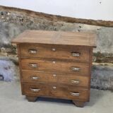 Commode 4 tiroirs en chêne