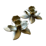 Pair of floral sconces