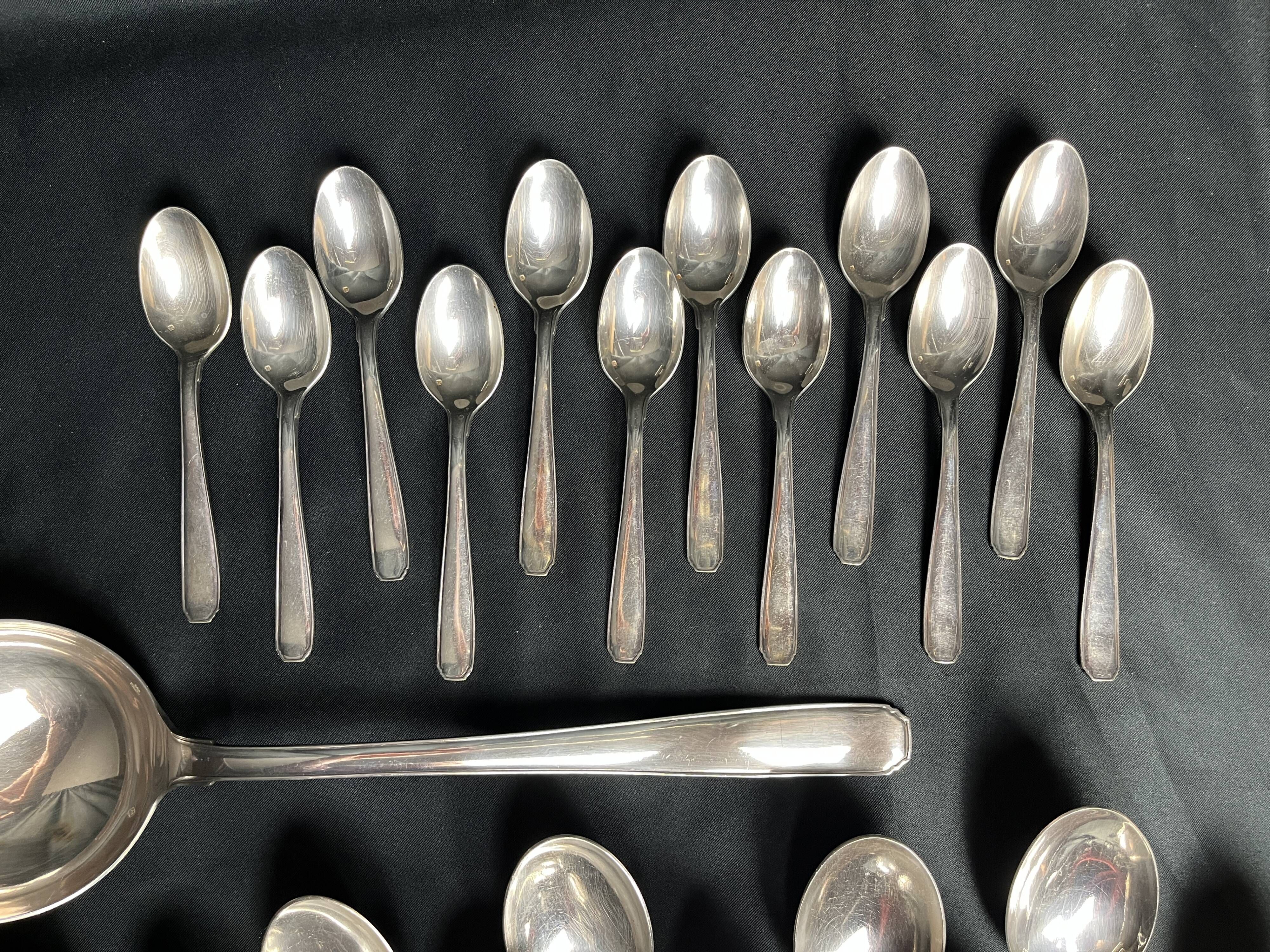 Tableware, silver-plated cutlery Argenta hallmark around 1970