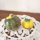 Barbotine salt and pepper shaker set