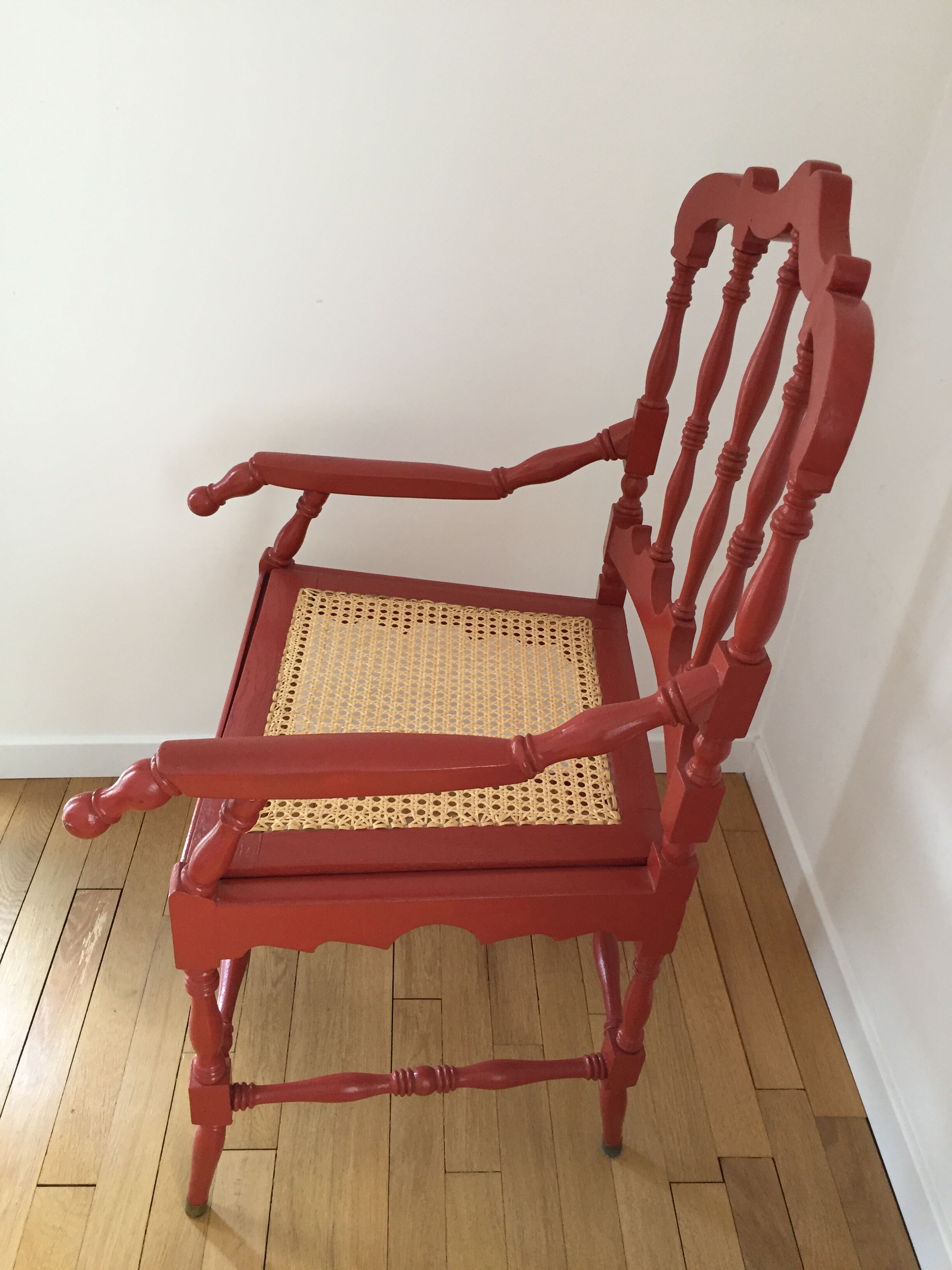 Red chinese chair