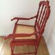 Fauteuil chinois rouge