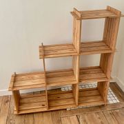 80's pine bookshelf