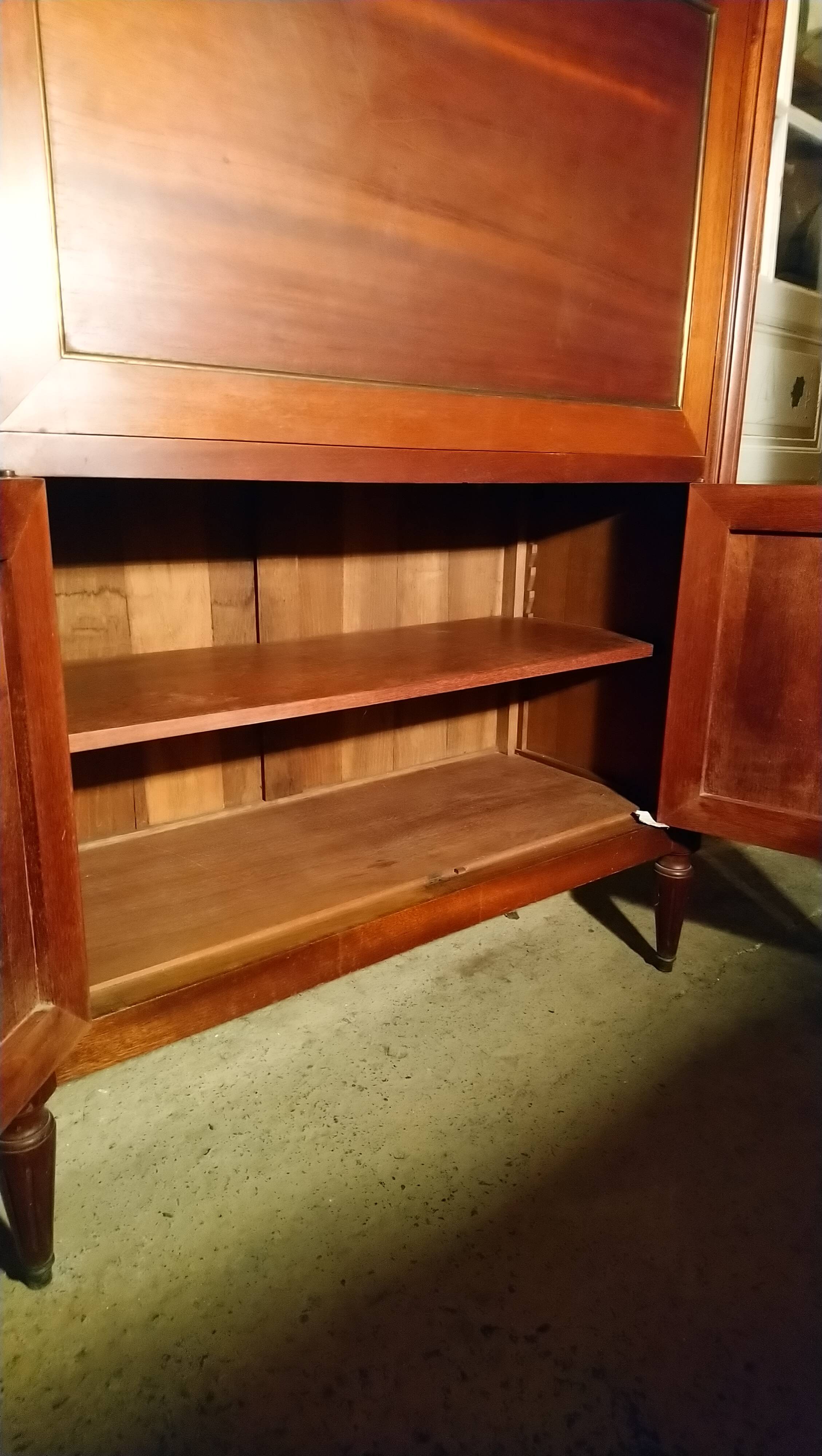English-style solid wood secretary.