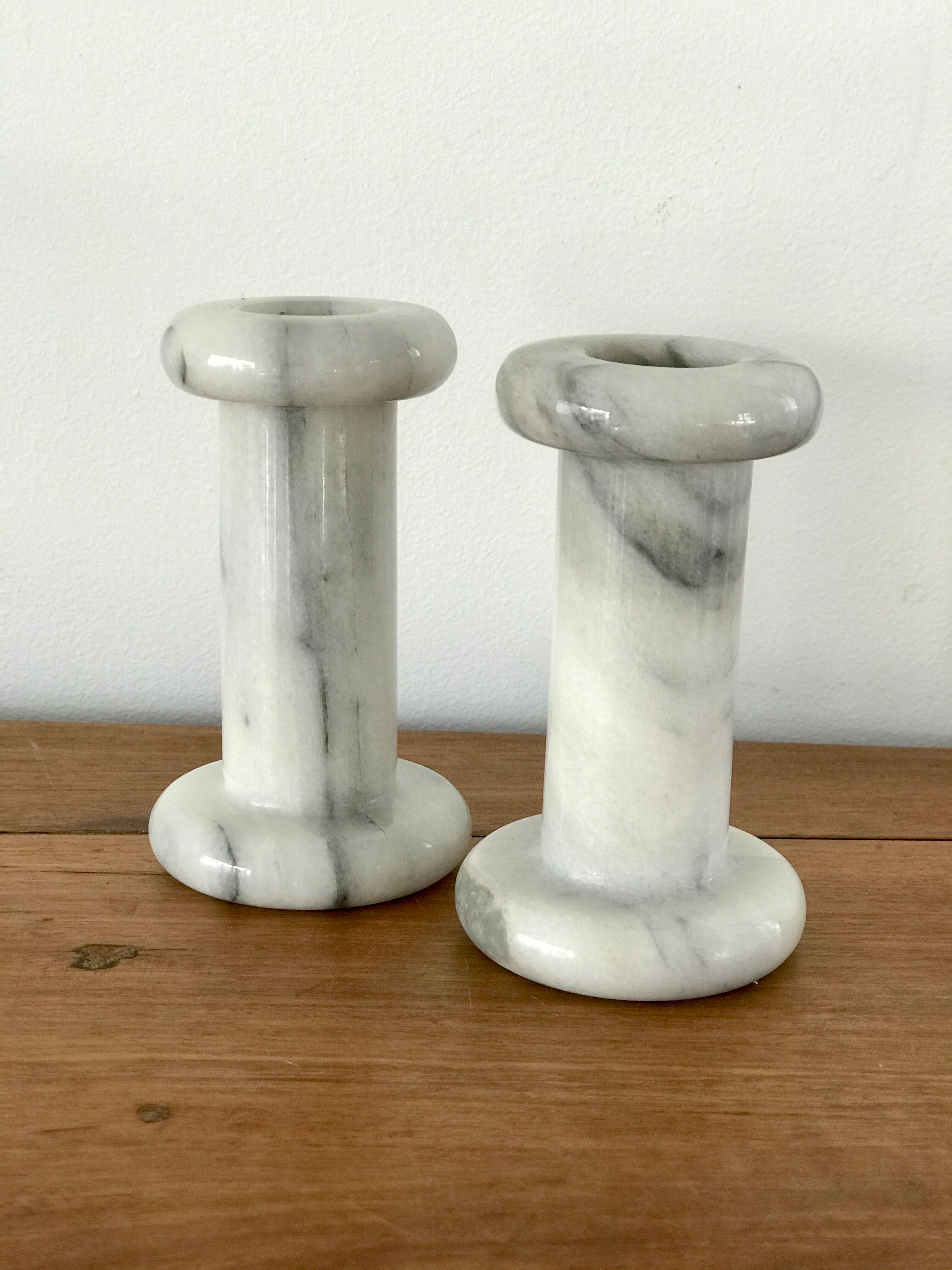 Marble candlesticks