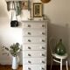 Renovated old wooden chest of drawers