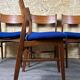 4x 60s 70s Teak Chair Dining Chair Danish Modern Design Denmark