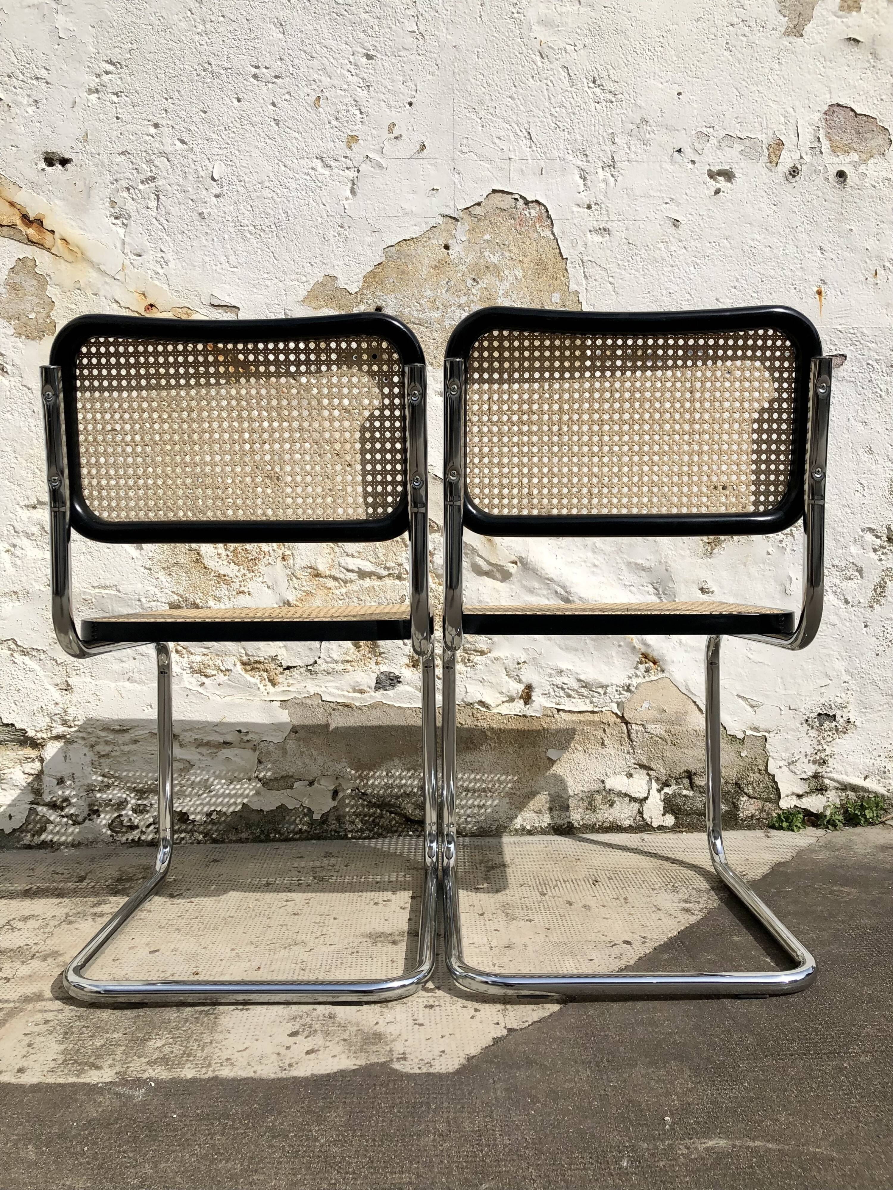 Pair of Chairs Cesca B32 Marcel Breuer