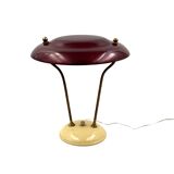 Mid-century brass table / desk lamp, France ca. 1950