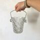 Seau à glaçons en verre dentelé