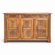 High sideboard in carved solid oak