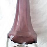 Purple glass bud vase