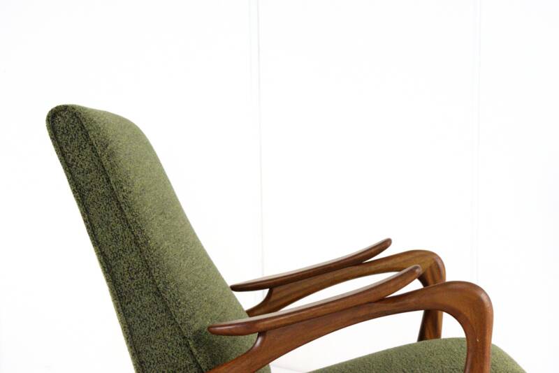 Fauteuil 'Rondeling' | design moderne du milieu du siècle en teck