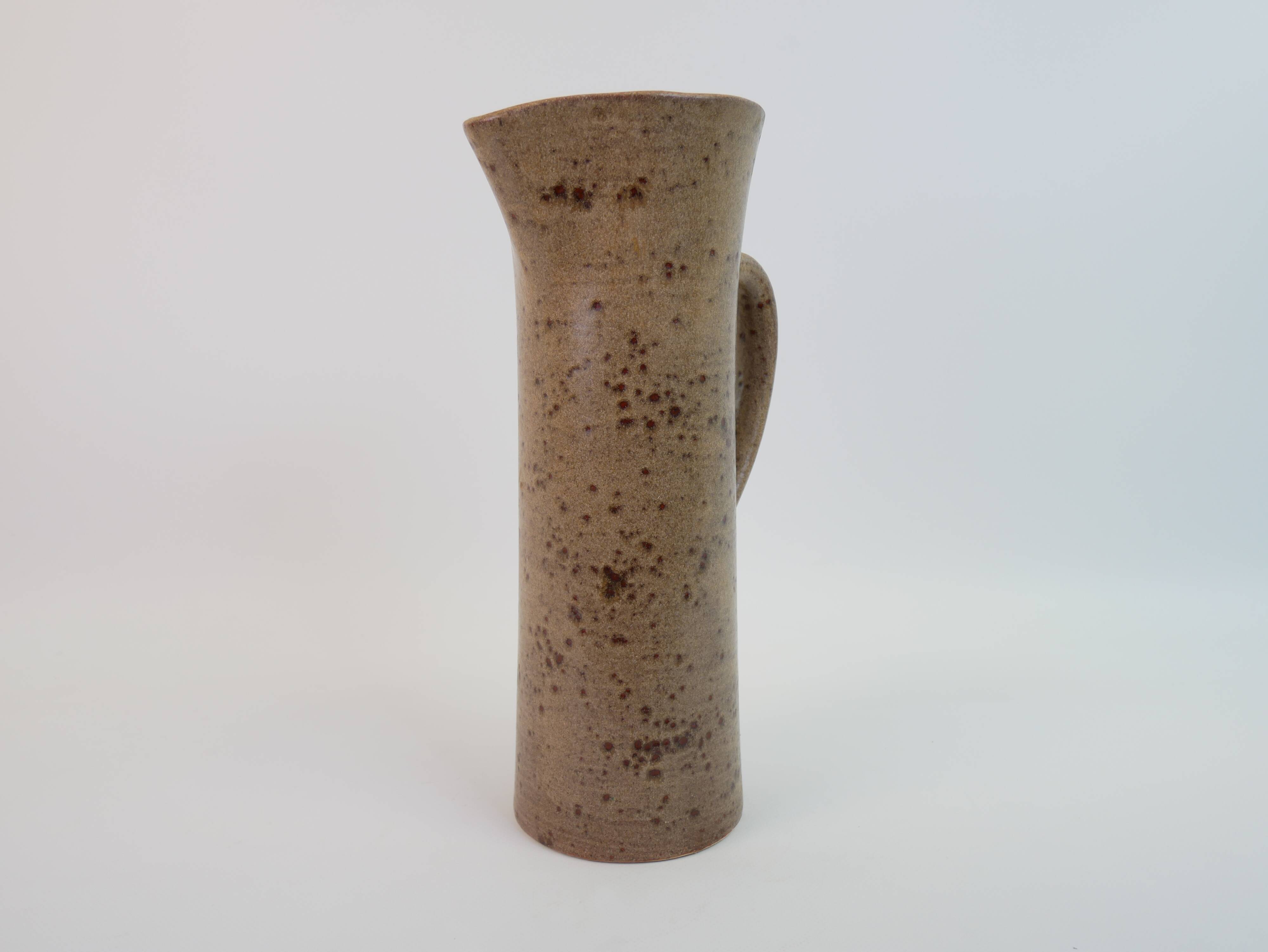 Large ceramic orangeade pitcher by Claude Paci