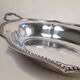 Serving dish in silver metal