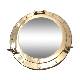 Miroir hublot en laiton diamètre 37cm