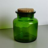 Green glass jar or jar