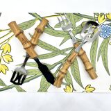 Bamboo serving cutlery set