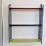 Metal wall mounted shelving unit by NVF, The Netherlands 1960's
