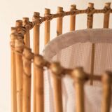 Pair of bamboo wall sconces