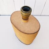 Ovoid lamp foot vintage raw stoneware signed