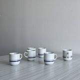 6 porcelain espresso cups