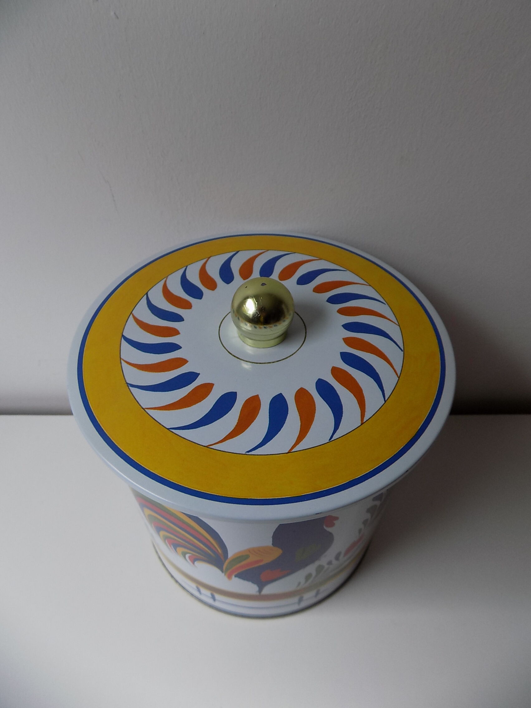 2 Metal boxes HB Henriot Quimper (16cm)