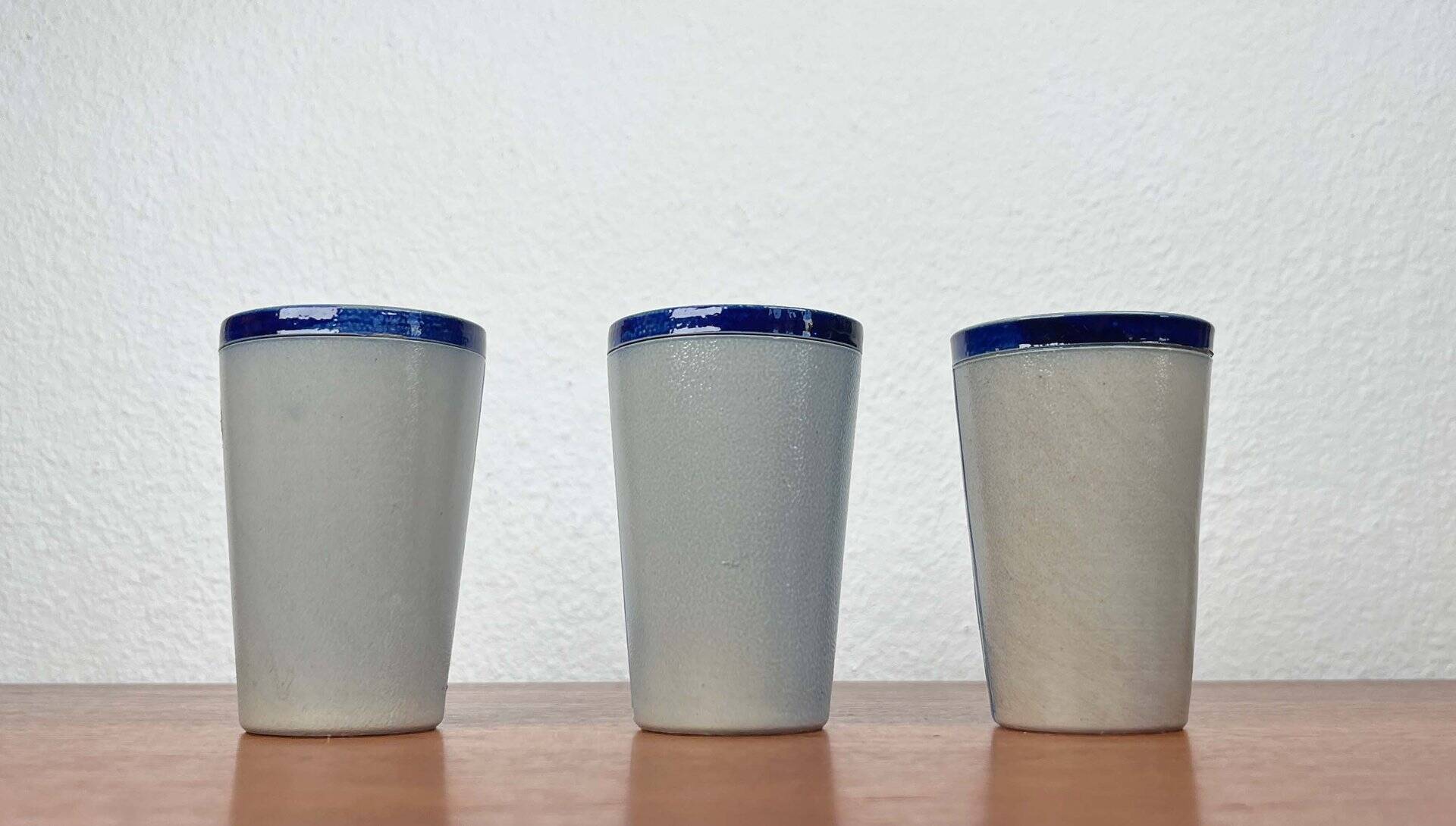 Set of 3 Vintage German Ceramic Mugs by Merkelbach Keramik, 1970s