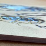 Bas relief painting / earth Beetle entomology A. Prudhomme Cabinet of curiosities