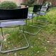 Lot of 4 modernist chairs in the style of MG5 Matteo Grassi circa 1980