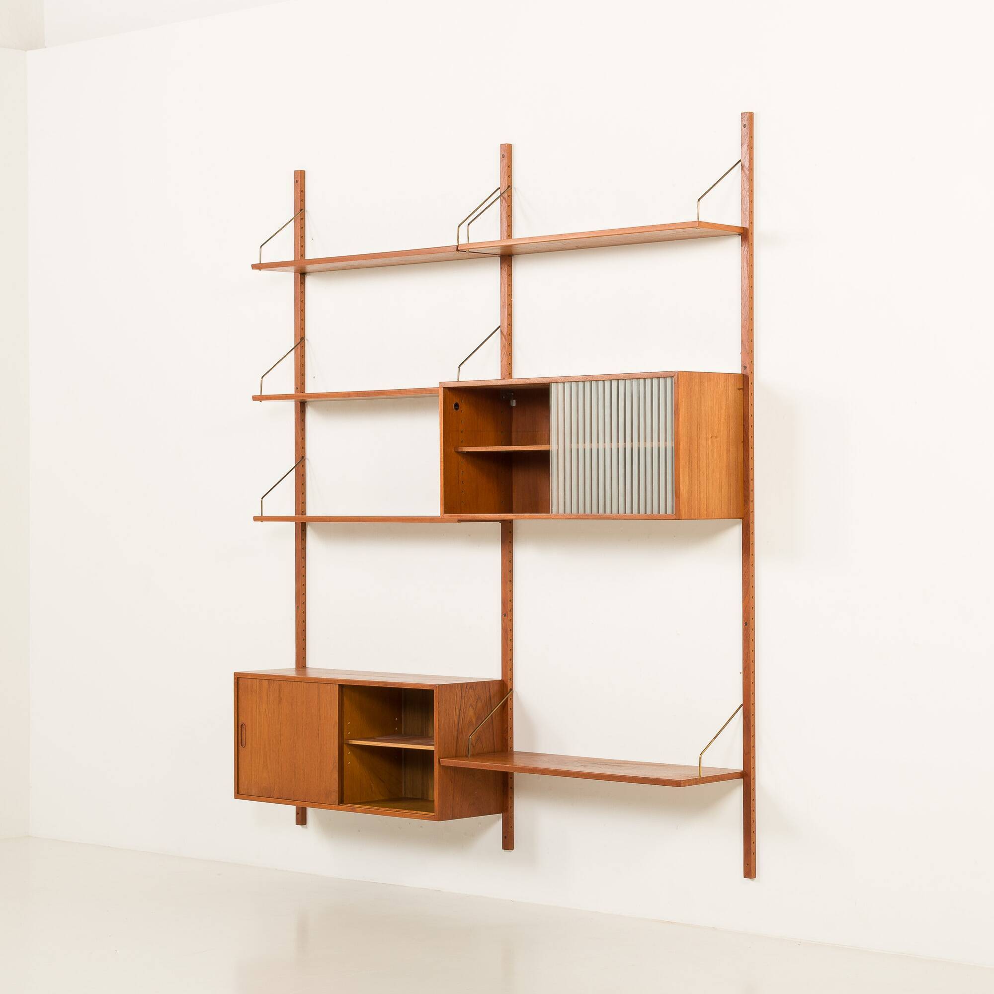 Hansen and Guldborg two bay wall unit, 1960s