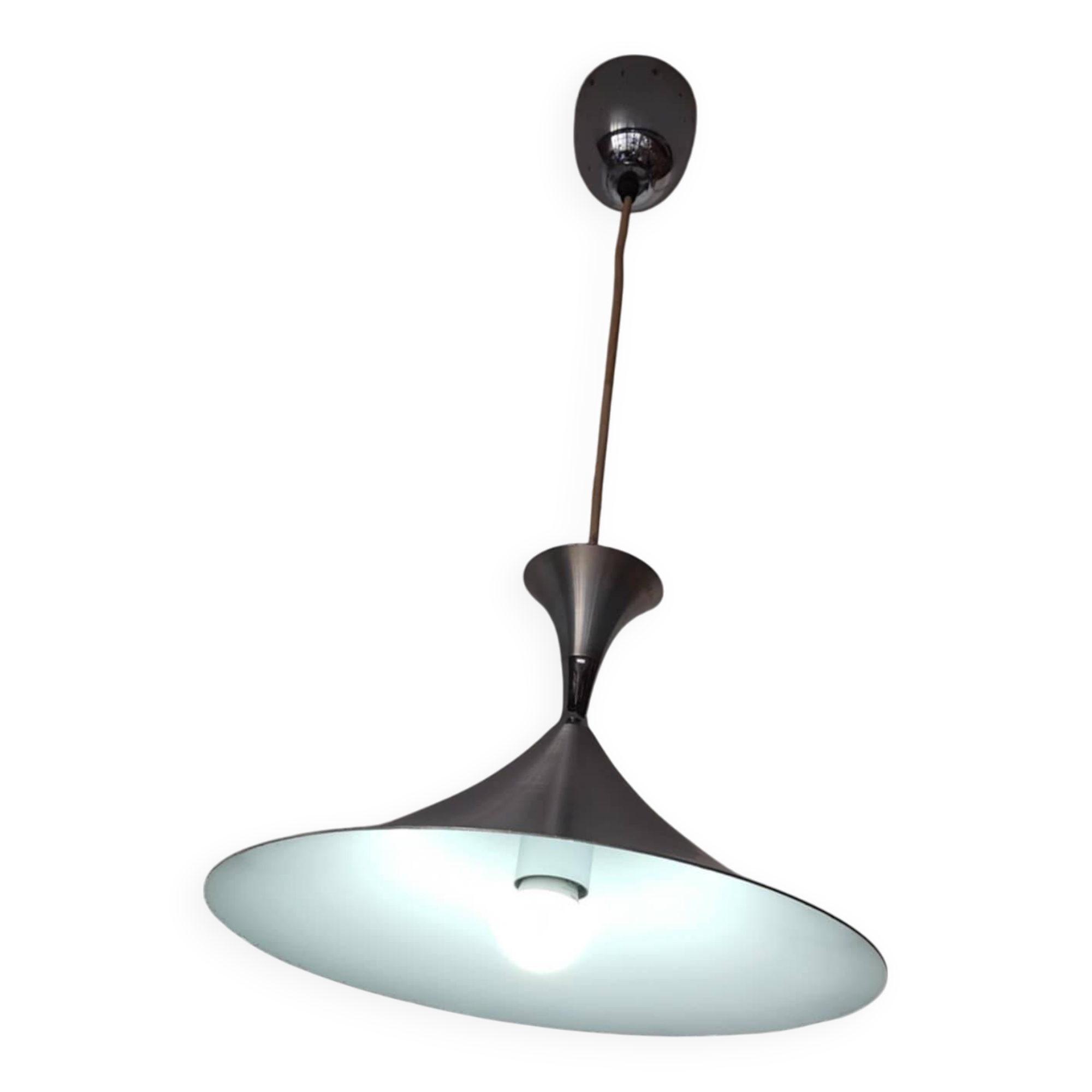 Danish diabolo suspension aluminum and chrome