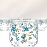 6 forget-me-not glasses