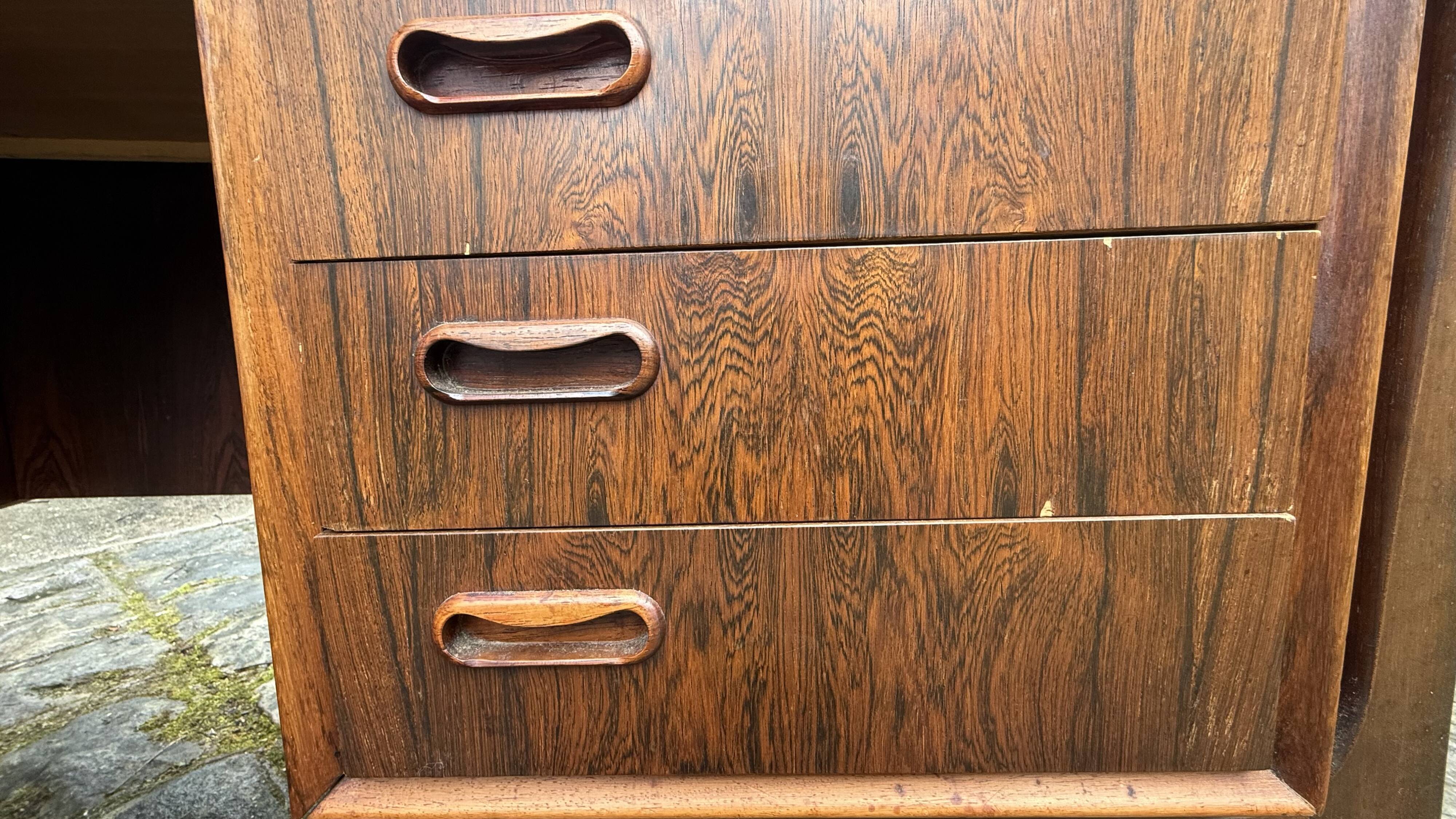 Bureau Mid-Century en Teck par Svend Age Madsen pour HP Hansen, Danemark,