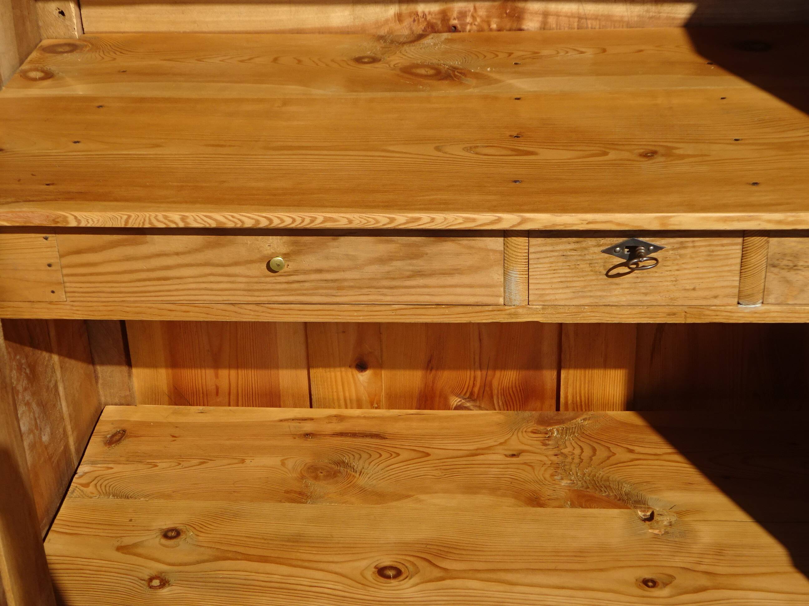 Large Louis Philippe wardrobe in solid walnut